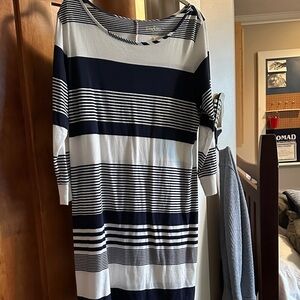 Lilly Pulitzer Striped Navy and White Dress